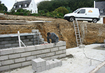 Réalisation des fondations à La Roquebrussanne